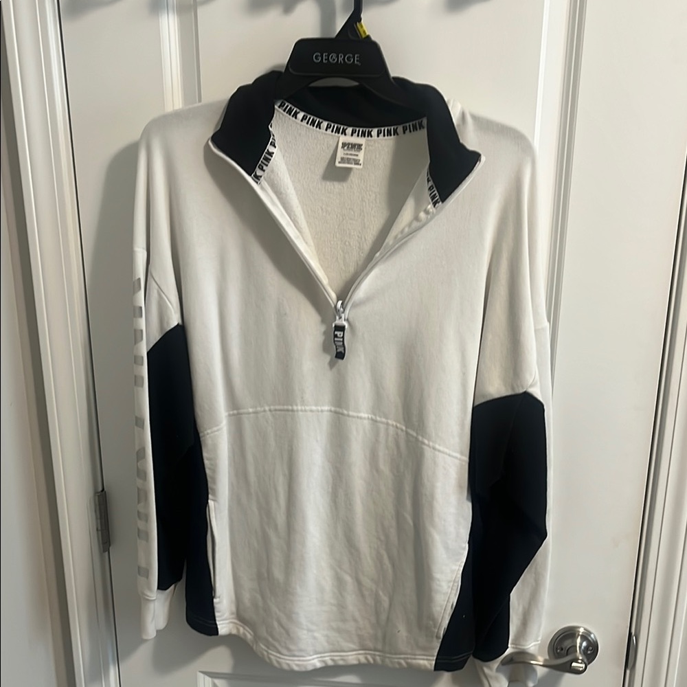 Victoria's Secret PINK White Textured Shirt